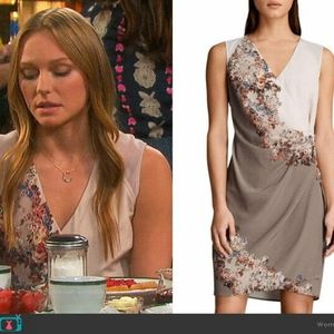 All Saints "Anika Clement Floral Wrap Dress us 4